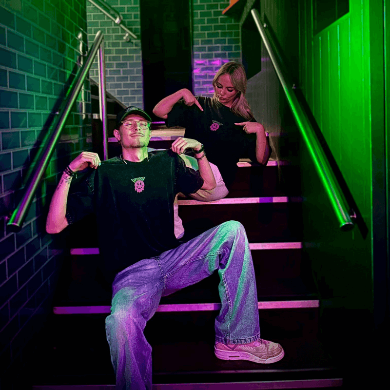 EUPHORIA “4 THE RAVERS” OVERSIZED TEE