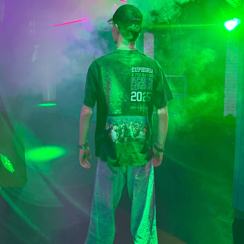 EUPHORIA “4 THE RAVERS” OVERSIZED TEE